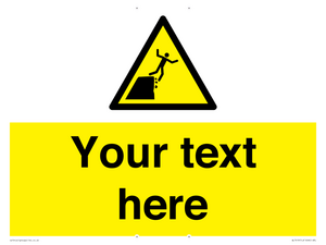 Custom Warning unstable cliff edge